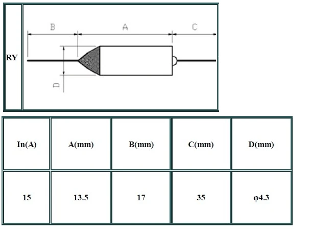 Cut Off Temperature Thermal Fuse