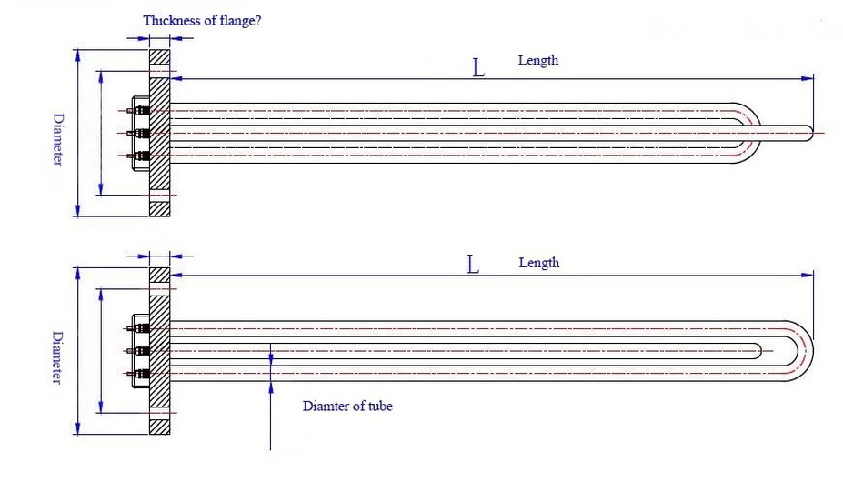 Flange -size Flange -size