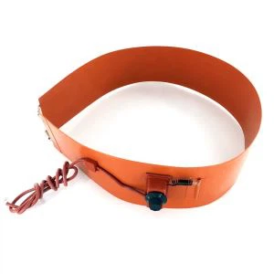 带温控器的油桶硅橡胶加热器